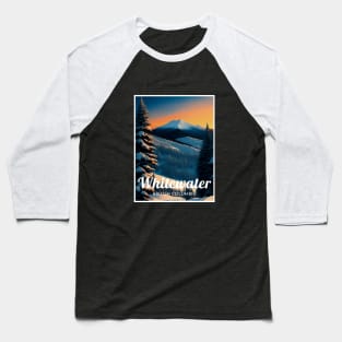 Whitewater British Columbia Canada Ski Baseball T-Shirt